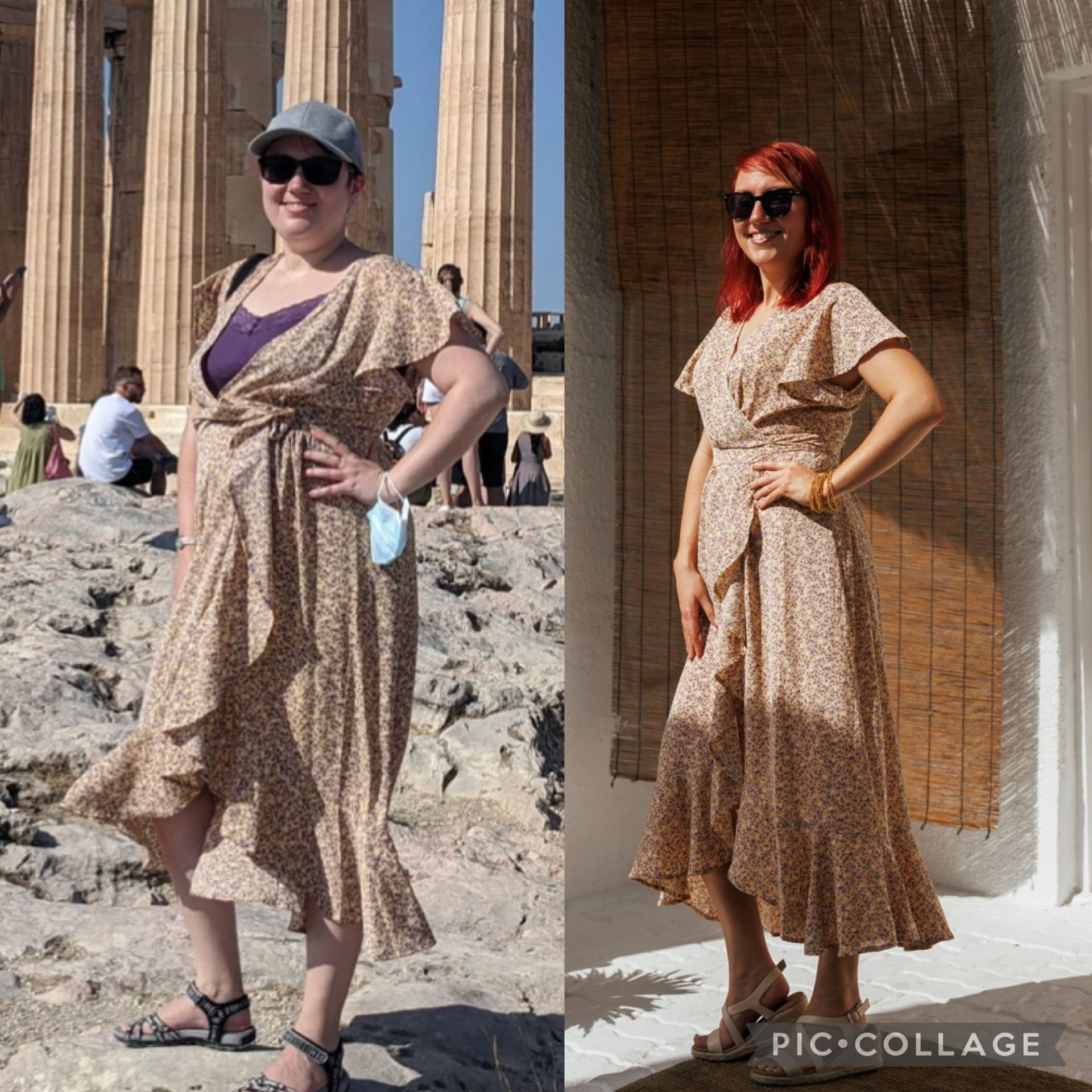 Left: July 2022; right: March 2025; a total of 20kg difference.