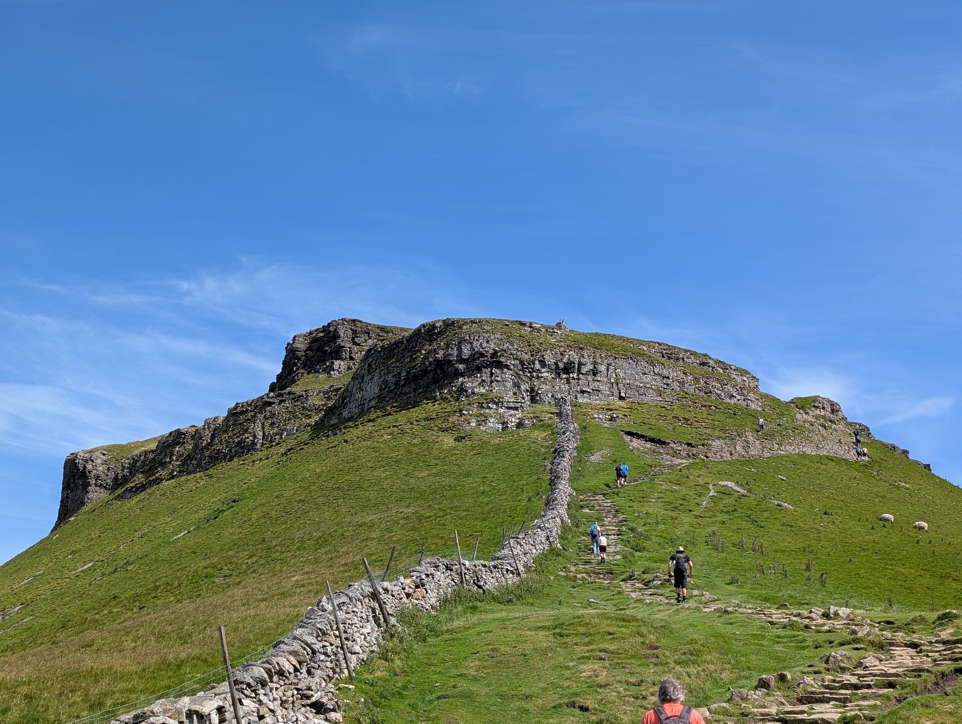 The summit of Pen-y-Ghent, the second peak on the trail
